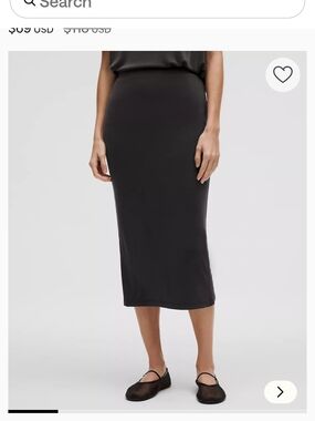 NWT Daydrift HR Maxi Skirt. Sz S  Black